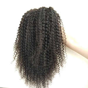 Frente de encaje y encaje pelucas de cabello humano para las mujeres negras indio pelucas de pelo de la Virgen de la onda de agua - Product Image 1