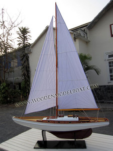 MUSCHKA YACHT-Bois d'acacia Style nautique Artisanat en bois Décoration de la maison Cadeau - Product Image 3