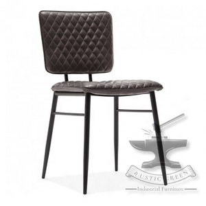 เก้าอี้เน้นหนังแท้สไตล์วินเทจสำหรับรับประทานอาหารดีไซน์แบบดั้งเดิมเฟอร์นิเจอร์ห้องนั่งเล่นสำหรับร้านอาหาร - Product Image 1