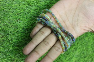 สร้อยคอเงินแท้ประดับโอปอลเอธิโอเปียเกรดสูงแบบเส้นเดี่ยว งานฝีมือประณีต ของขวัญเครื่องประดับธรรมชาติ - Product Image 4