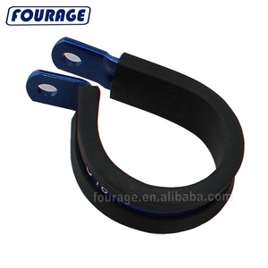 Collier de serrage en <span class=keywords><strong>acier</strong></span> inoxydable 304 Fourage, doublé de caoutchouc, <span class=keywords><strong>pour</strong></span> le montage de câbles, de tuyaux ou de fils - Product Image 2