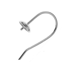 Boucles d'oreilles crochet en argent avec capuchon et broche Earwire Composants de bijoux essentiels - Product Image 1