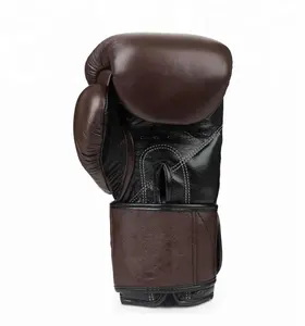 Benutzer definierte Logo echte/pu Leder Box handschuhe Muaythai Tasche Kickbox handschuhe mehr schicht ige High Density Box handschuhe