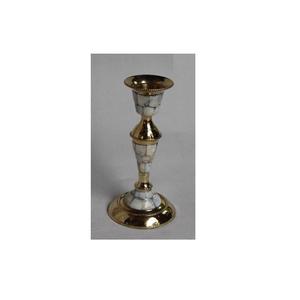 Portavelas de latón fundido con mosaico de nácar para decoración del hogar de bodas y Navidad - Product Image 4