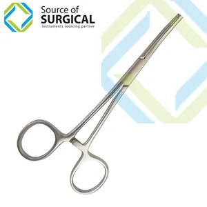 1X2 Dents Acier Inoxydable Kocher Forceps Manuel Instrument Chirurgical - Product Image 1