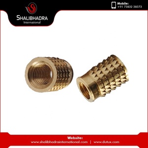 Insert multi-usage en laiton de qualité supérieure, finition nickelée dorée, écrou de haute qualité, fabricant indien, vente en gros - Product Image 3
