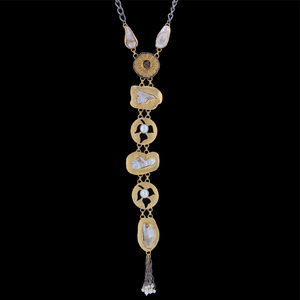 Fabricant indien exportation qualité élégant ethnique plaqué or collier de perles d'eau douce inspiré femmes bijoux de mode - Product Image 1