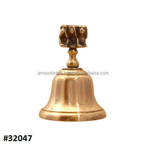 Campana Litúrgica de Latón Macizo de Un Solo Sonido con Mango de Madera - Product Image 5