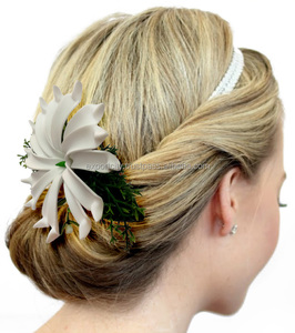 Elegante Tahitian Tiare Espuma Flor Accesorios para el cabello Joyería de moda - Product Image 3