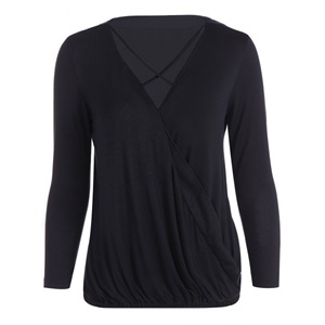 Moda Casual de manga corta con cuello en V de gran tamaño para Mujer Tops elegante casual sexy liquidación mujer ropa al por mayor Bangladesh - Product Image 1