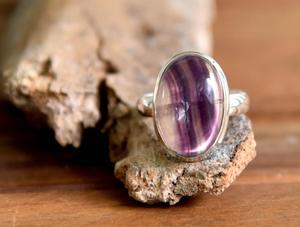 Bague fluorite ovale ronde poire carré fantaisie rectangle inde pierre précieuse naturelle cabochon de pierre en argent sterling 925 - Product Image 6