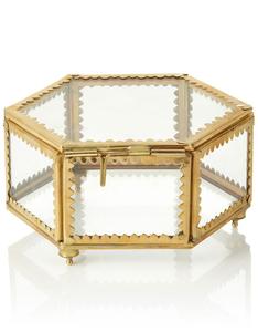 Caja de cristal redonda con marco de metal para decoración del hogar, decoración de oficina, decoración de boda - Product Image 2