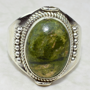 Real forma Oval bisel Jasper 925 anillos de plata esterlina de la joyería de la plata esterlina 925 al por mayor de joyería India fabricante - Product Image 2