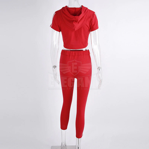 ผู้หญิงสลิมยิมออกกําลังกายเสื้อผ้าออกกําลังกายชุดโยคะวอร์มพร้อมเลกกิ้งและเสื้อสําหรับวิ่งและโยคะ - Product Image 2