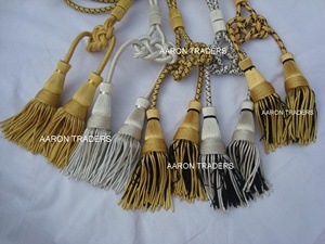 High Quality Handmade <b>Beaded</b> Portrait Copper Fringe Tassel Lace TrimBullion Tassel for Lawyers/- CORDONIERA ORO MAGISTRATO - Product Image 6