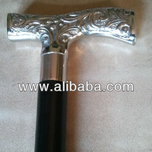 Bastón de madera decorativo pulido hecho a mano con mango Derby de latón-Bastones de senderismo de estilo náutico para regalos de negocios - Product Image 3
