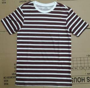 เสื้อยืดผ้าฝ้ายลายทางของผู้ชายมาใหม่เสื้อผ้าแฟชั่นสำหรับผู้ใหญ่สำหรับฤดูใบไม้ผลิ - Product Image 2