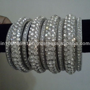 Brazalete de Metal con marco de cristal Lac - Product Image 1