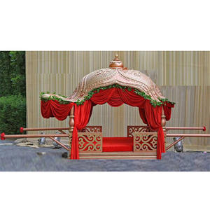 Doli de Boda Estilo Mugal Decorado, Doli Nupcial para Ceremonia de Matrimonio Indio, Palki para Novia - Product Image 1