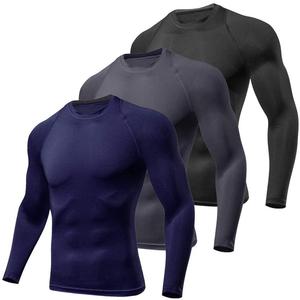 Manches longues personnalisées, vente en gros, bon marché, Style rave Gaurds sans couture pour hommes - Product Image 1