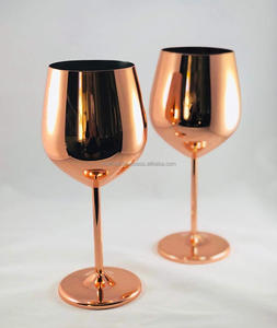 Metal <strong>Copper</strong> Goblet <strong>Wine</strong> <strong>Glass</strong> for Home Bar Hotel Drinking Use - Product Image 1