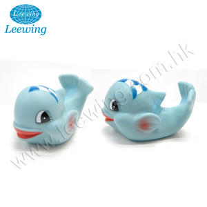 Jouet de bain pour enfants en plastique PVC vinyle avec logo personnalisé imprimé, jouet de bain en forme d'animal marin baleine, article promotionnel chaud - Product Image 5