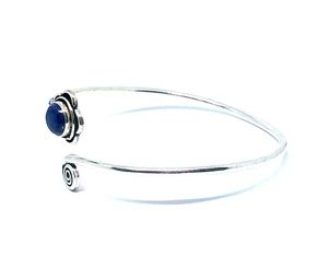 Brazalete de moda hecho a mano para pulsera en lapislázuli piedra preciosa Piedra Natural joyería al por mayor - Product Image 4