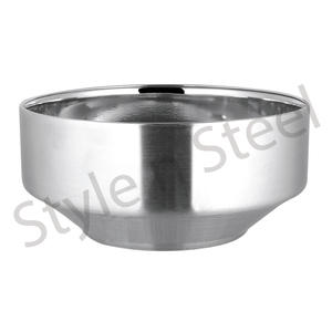 Bassin à œufs inférieur bol à mélanger en acier inoxydable bassin de cuisson à Double paroi bol conique à salade en acier inoxydable - Product Image 1