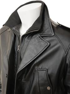 Manteau d'hiver en cuir de vache véritable pour hommes, nouveau DESIGN et STYLE - Product Image 3