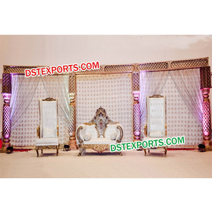 Nicro-ensemble de canapé et étagères de mariage, en Fiber sculpté, 3 pièces - Product Image 1