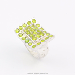 Bague multi-pierres précieuses 925 argent Sterling, bijoux faits à la main, pierres précieuses naturelles, pour femmes - Product Image 3