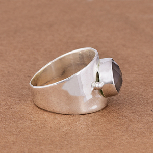 Anillo de cuarzo rosa genuino Piedra preciosa Plata de Ley 925 con anillo hecho a mano plateado Fabricación al por mayor POR Casa De Plata - Product Image 3