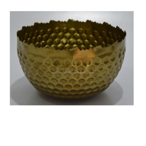 Bol de service en fer fait main personnalisé à la vente chaude, style américain, avec un design de forme unique pour la décoration de la maison et les fêtes - Product Image 1
