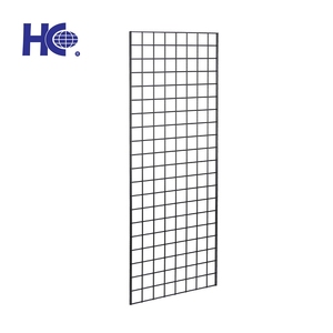 Estante de exhibición de pared de rejilla de malla multifuncional conveniente y que ahorra espacio empaquetado en cartón - Product Image 1