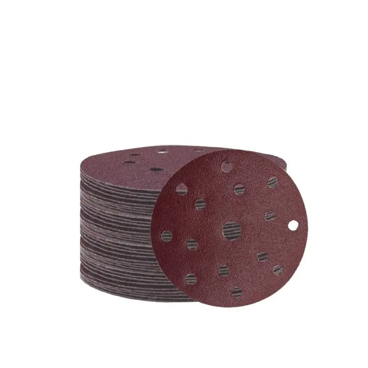 Абразивный шлифовальный диск, 6 дюймов, 15 отверстий, оксид алюминия с крючком и петлей, зернистость 120