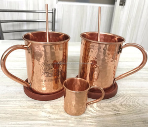 Taza de cobre para Moscow Mule en forma de cilindro - Product Image 2