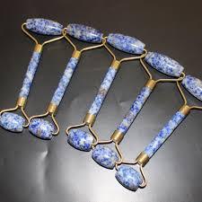 Rodillo de masaje de alta calidad, sodalita, masaje facial, rodillo de cristal natural, productos faciales, rodillo de 4 a 5 pulgadas, mayorista - Product Image 5