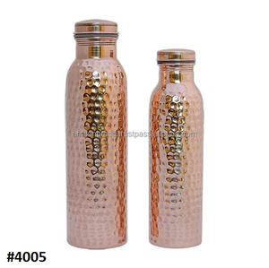 Modern Designs <b>Bottles</b> Traditional Hand Hammered <b>Travels</b> Drinking Water Copper <b>Bottle</b> Hammered Copper Water <b>Bottle</b> Available - Product Image 4