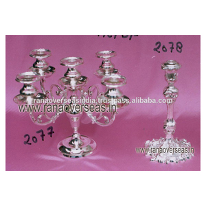 Offre Spéciale Candélabre en aluminium à 5 bras pour mariage, fête de Noël et décoration de table à manger à la maison - Product Image 2