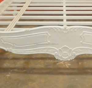 Meuble de chambre peint en acajou, mobilier indonésien-français, lit de 15 cm en acajou - Product Image 6