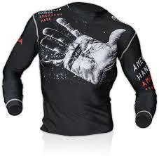 COMPRESSION GYM SHIRTS <b>SURFING</b> LONG SLEEVE CUSTOM FRONT UV BJJ RASHGUARD MMA HEAT-TRANSFER PRINTED MEN'S OEM Eco-Friendly - Product Image 3