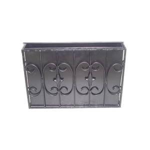 Support mural décoratif élégant de boîte aux lettres de jardin en métal extérieur pour l'installation de poteaux - Product Image 2
