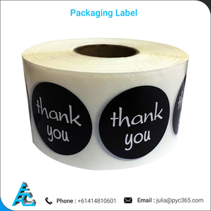 Etiquetas adhesivas de agradecimiento, logotipo personalizado directo de fábrica, línea de impresión - Product Image 3