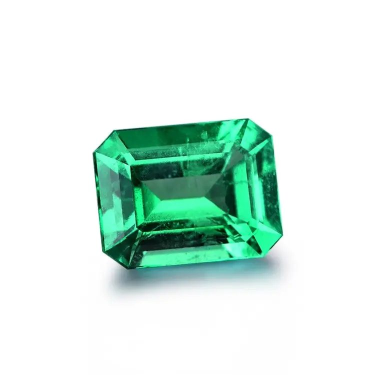 Gema suelta de Esmeralda verde, forma octogonal, 9x11mm, venta al por mayor de fábrica
