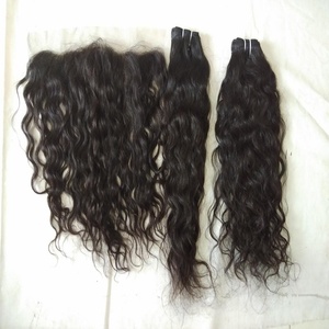 Extensions de cheveux humains ondulés naturels indiens réguliers transparents pour dentelle frontale et fermetures avec ligne de cheveux de cheveux de bébé - Product Image 2