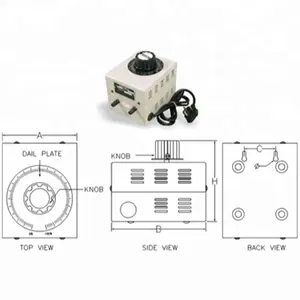 Variac-Monofásico Portátil Fechado-Equipamentos Eletrônicos