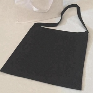 Bolso bandolera unisex de algodón con diseño geométrico, forro de tela de lona, bolso de playa informal con cierre de cremallera abierta - Product Image 1