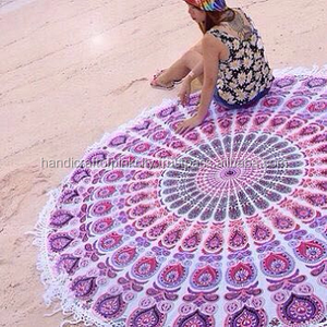 Lot De 5 Tapisseries Mandala Indiennes - Couvre-lit, Murale, Drap De Lit (240x215cm)