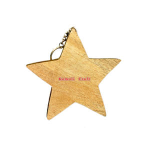 Adornos para pintar con forma de estrella de Navidad, artesanía de madera, alta calidad, precio al por mayor de la India - Product Image 1