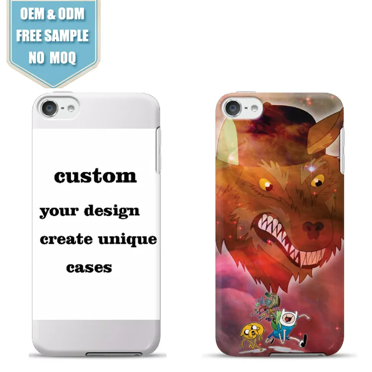 3D sublimation custom plastic cell phone case 3D custom sublimation blank mobile phone logo inside cover for iPhone ipod touch 6